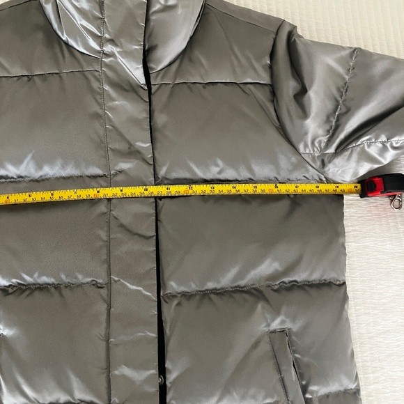 Athleta down jacket pewter/silver, size XS - Picture 7 of 8